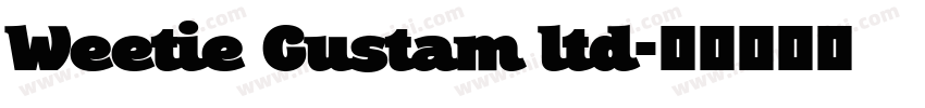 Weetie Custam ltd字体转换